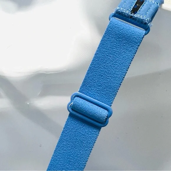 VICTORA’S SECRET X SPORT Blue Black Racerback Underwire Zip Front Sports… - Picture 8 of 14